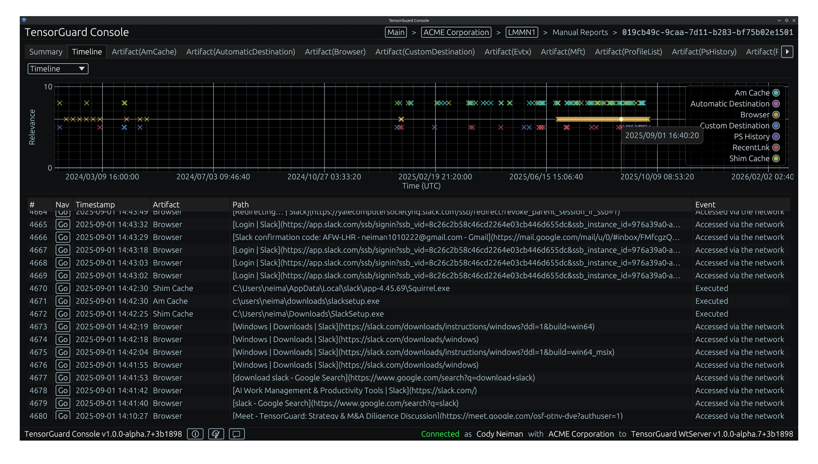TensorGuard - Timeline View alter-text